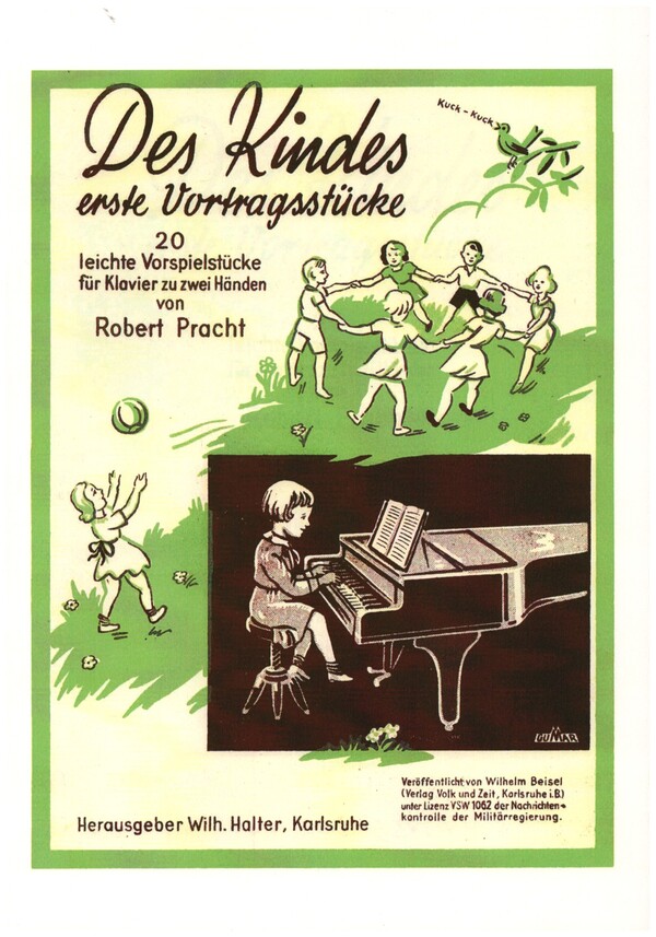 Des Kindes erste Vortragsstücke