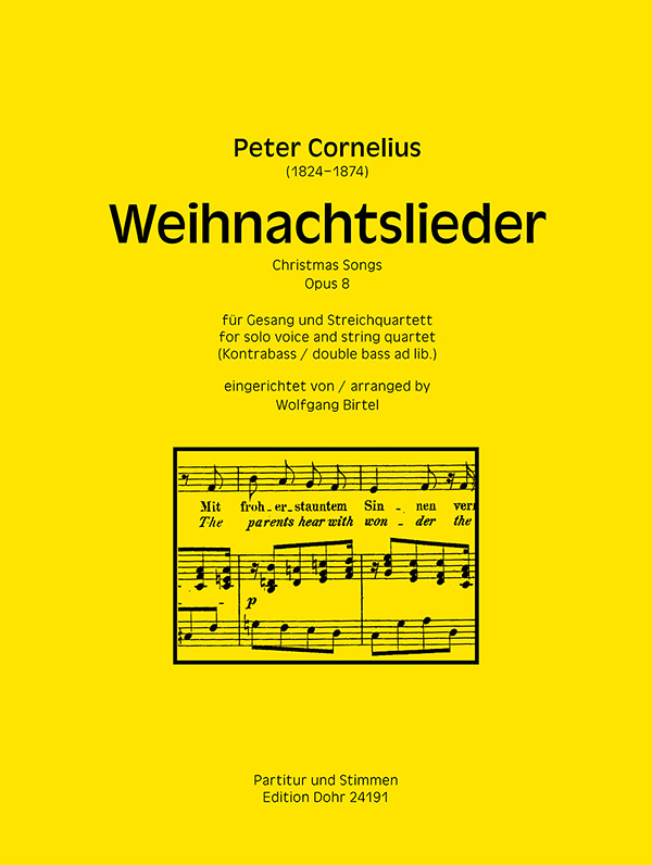 Weihnachtslieder op.8 für