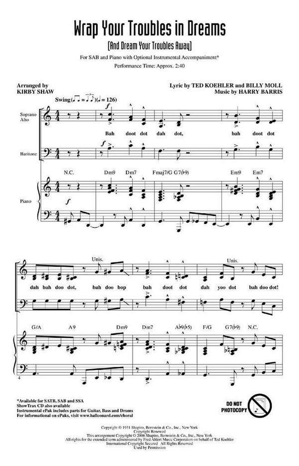 Wrap your Troubles in Dreams