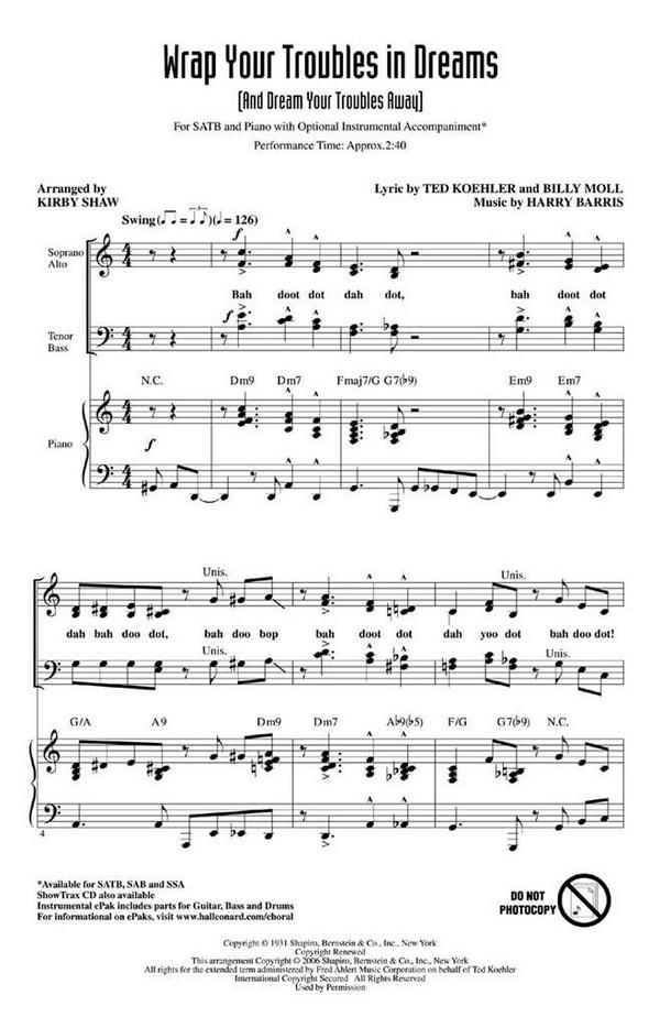 Wrap your Troubles in Dreams