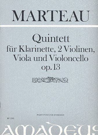 Quintett op.13 für Klarinette, 2 Violinen,