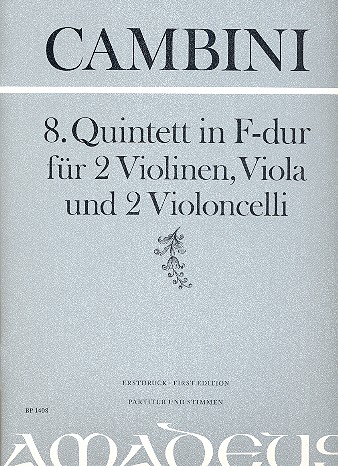 Quintett F-Dur Nr.8 für 2 Violinen,