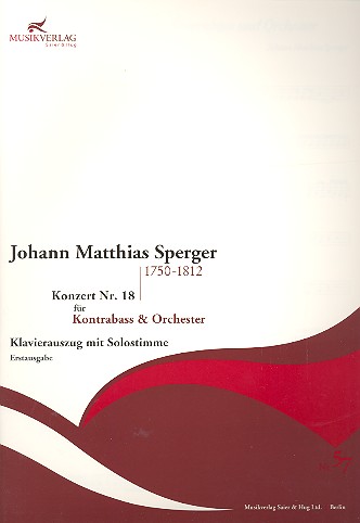 Konzert c-Moll Nr.18 für Kontrabass und Orchester