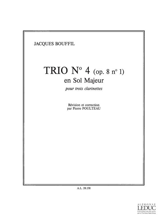 Trio sol majeur no.4 op.8,1