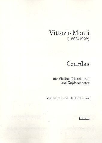 Czardas für Violine (Mandoline)