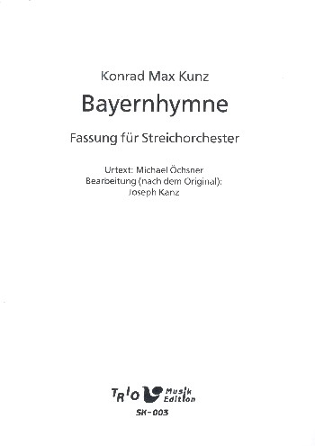 Bayernhymne für Streichorchester
