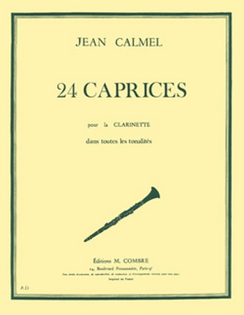 24 caprices pour clarinette
