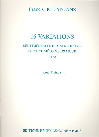 16 variations sentimentales et capricieuses