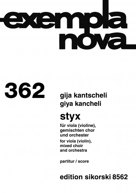 Styx für Viola (Violine), gem Chor