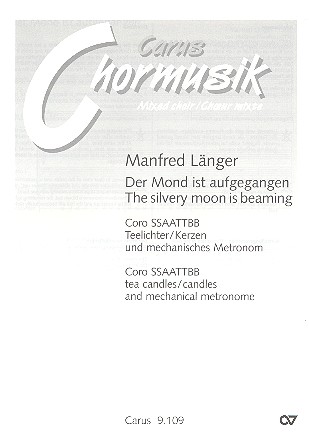 Der Mond ist aufgegangen für gem Chor,