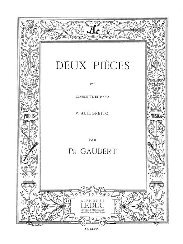 Allegretto pour clarinette et piano