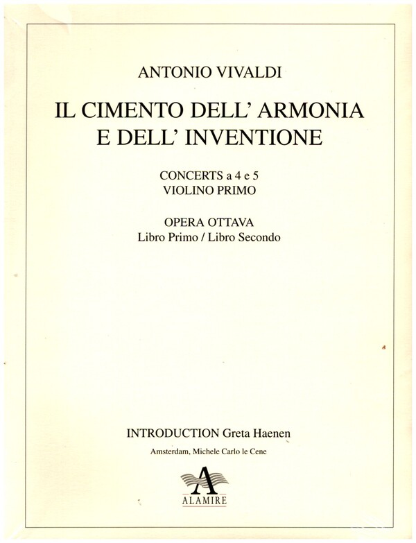 Il cimento dell' armonia e dell' inventione