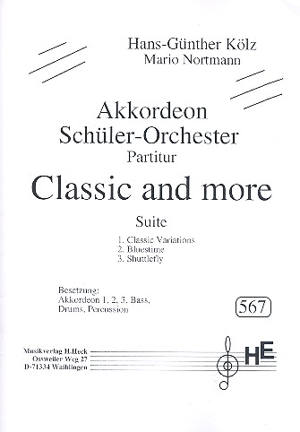 Classic and more für Akkordeonorchester