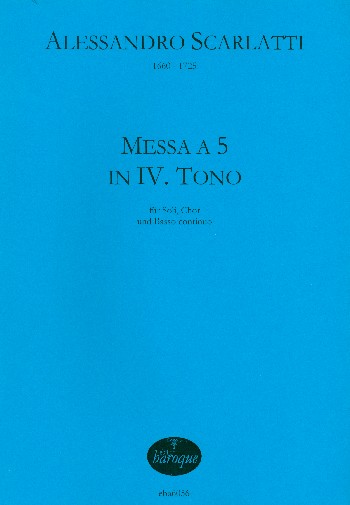 Messa à 5 in 4.Tono für gem Chor und Bc