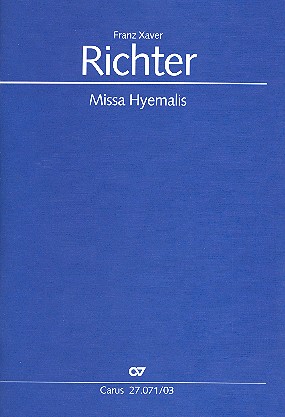 Missa in A für Soli, gem Chor und Orchester