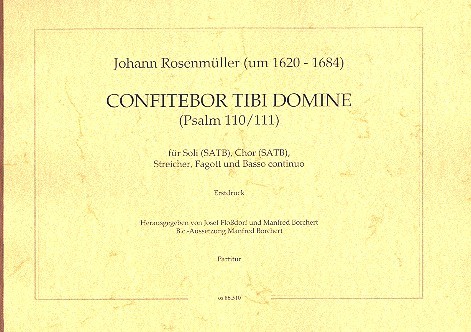Confitebor tibi dominus für Soli, gem Chor,