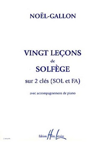 20 Lecons de solfège sur 2 clés (SOL et FA)