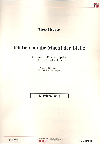 Ich bete an die Macht der Liebe