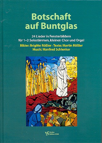 Botschaft auf Buntglas für Soli,