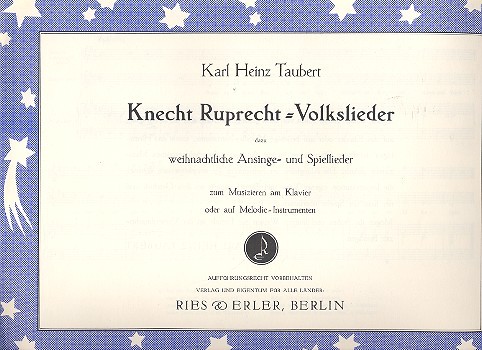 Knecht Ruprecht-Volkslieder