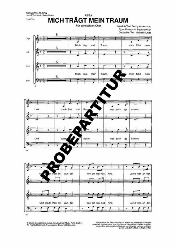 Mich trägt mein Traum