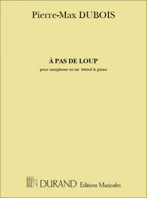 À pas de loup für Altsaxophon