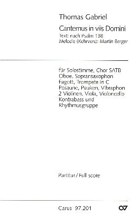 Cantemus in viis Domini für Solo,