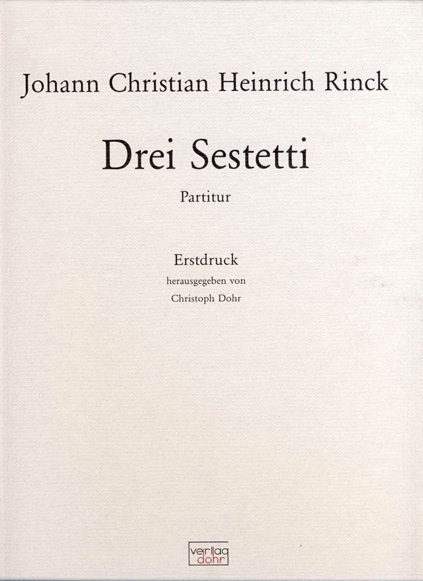 3 Sestetti für Cembalo, Violine,