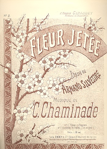 Fleur jetée für tiefe Stimme und Klavier