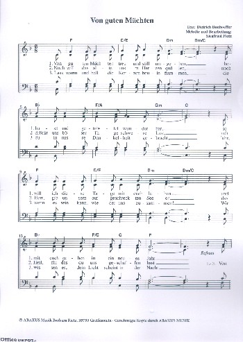 Von guten Mächten wunderbar geborgen