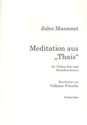 Meditation aus Thais für Violine