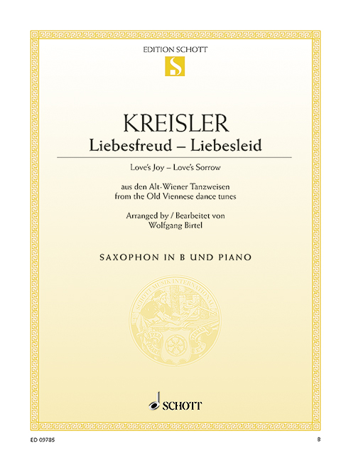 Liebesfreud Liebesleid für Tenorsaxophon