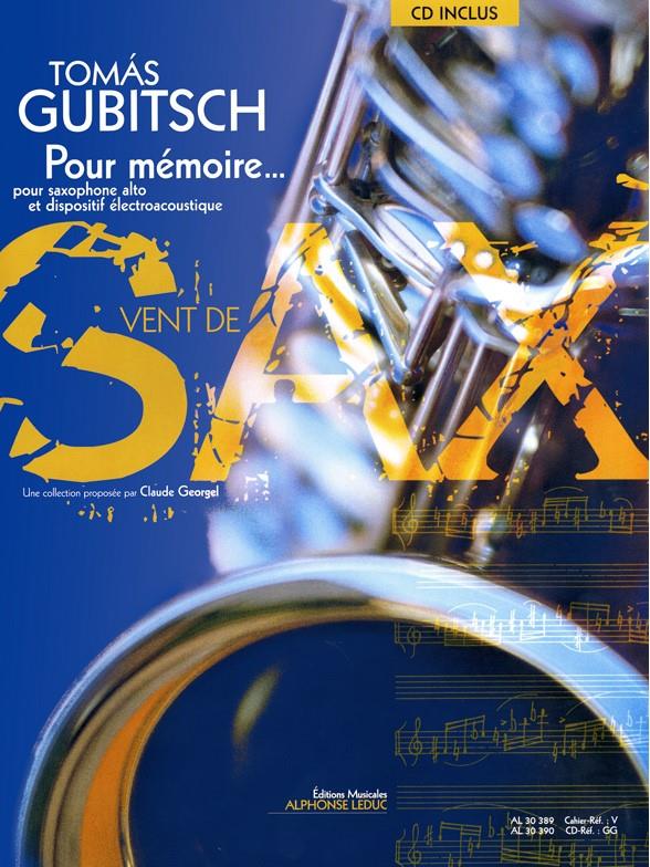 Pour mémoire (+CD) pour saxophone