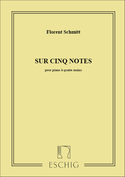 Sur 5 notes op.34 pour piano à 4 mains