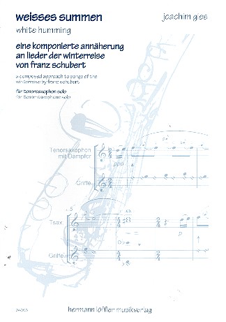 Weisses Summen für Tenorsaxophon