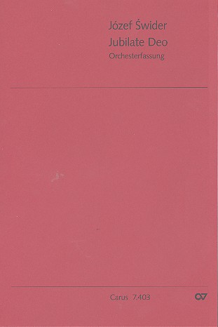 Jubilate Deo für gem Chor, Streichorchester