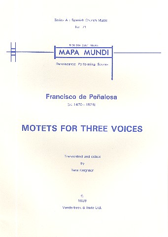 Motets for 3 voices for mixed chorus