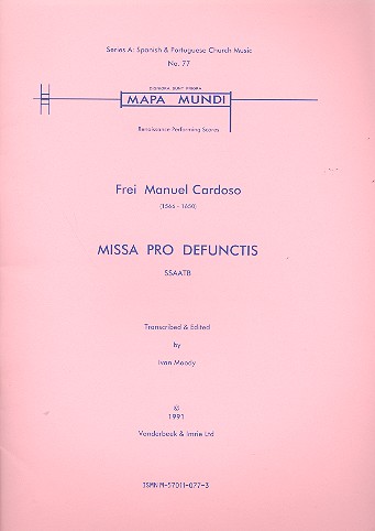 Missa pro defunctis for mixed chorus