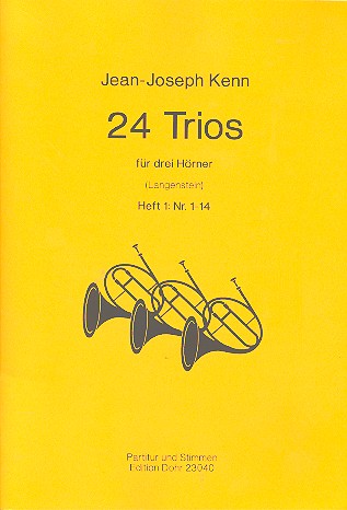 24 Trios Band 1 (Nr.1-14) für 3 Hörner