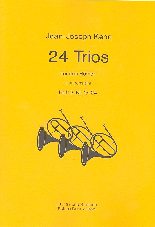 24 Trios Band 2 (Nr.15-24) für 3 Hörner