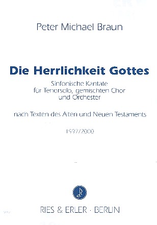 Die Herrlichkeit Gottes für Tenor,