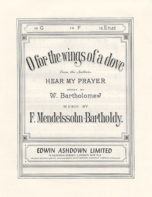 O for the Wings of a Dove für