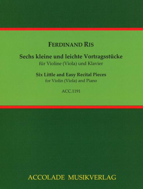 6 kleine und leichte Vortragsstücke
