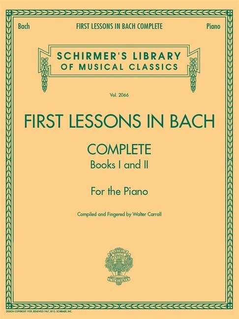 First lessons in Bach vol.1+2