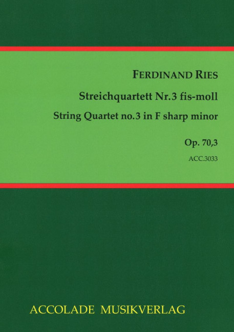 Streichquartett fis-moll Nr.3 op.70,3