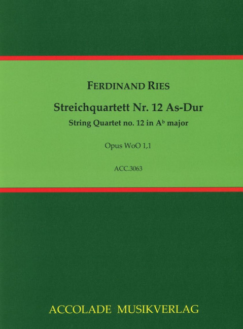 Streichquartett As-Dur Nr.12 WoO1 Nr.1