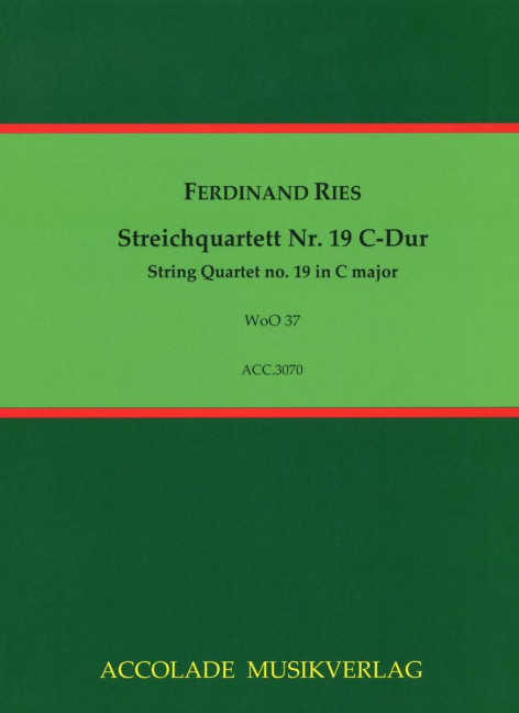 Streichquartett C-Dur Nr.19 WoO37