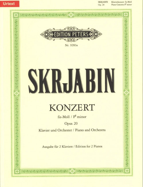 Konzert fis-Moll op.20 für Klavier und Orchester