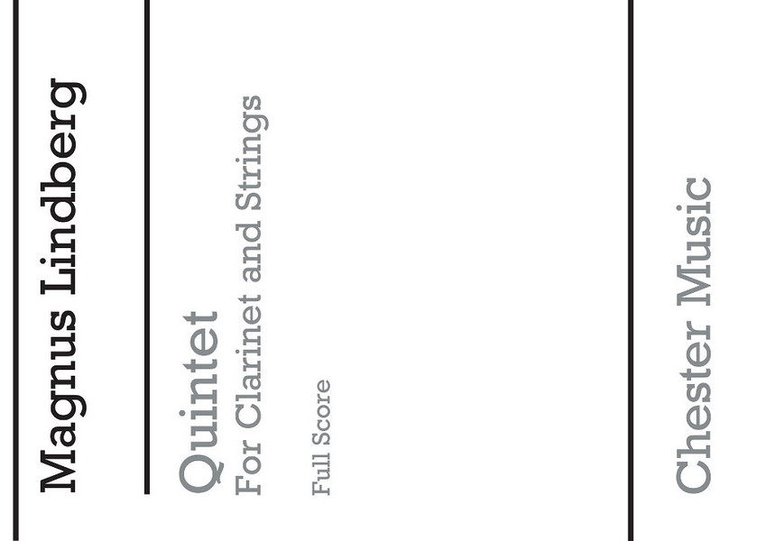 Quintet for clarinet, 2 violins,