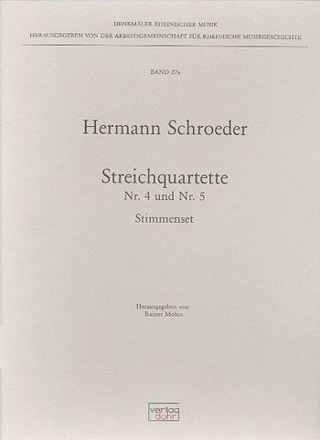 Streichquartett Nr.4 und Nr.5